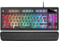 Mars Gaming Teclado Gaming MKAX RGB Control - Compacto TKL - Pulsacion H-Mech - 9 Efectos RGB - Boton Roller Volumen - Reposamuñecas Memory Gel - Compatibilidad Multiplataforma - Color Negro