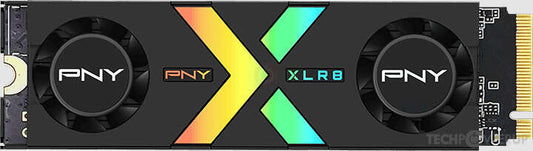 PNY CS3150 Disco Duro Solido SSD M2 2TB NVMe PCIe Gen5 x4 con Disipador Termico -  Iluminacion RGB - Color Negro