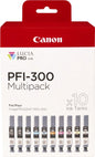 Canon PFI300 Pack de 10 Cartuchos de Tinta Originales - 4192C008
