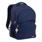 Milan Serie 1918 Mochila Escolar 25L - 3 Bolsillos Delanteros + 2 Bolsillos Laterales - Asas Regulables y Acolchadas - Tamaño 46,5x30x17cm - Color Azul Oscuro