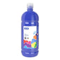 Milan Botella de Tempera 1000ml - Tapon Dosificador - Secado Rapido - Mezclable - Color Azul Marino