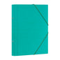 Dohe Carpeta Clasificadora 12 Departamentos - Formato Folio - Carton Plastificado - Cierre con Gomas - Color Verde Claro