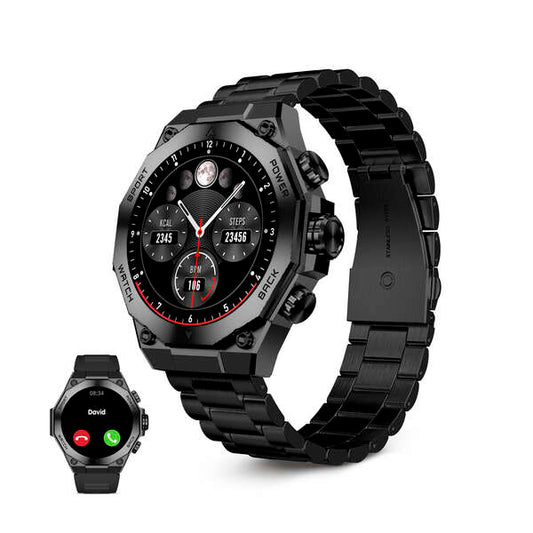 Ksix Smartwatch Titanium - Ritmo Cardiaco - Control de Sueño - Color Negro