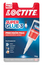 Loctite Superglue-3 Precision Max 10gr - Adhesivo Liquido Transparente - Boquilla Extralarga - Secado Rapido - Resistente al Agua y a Temperaturas Extremas