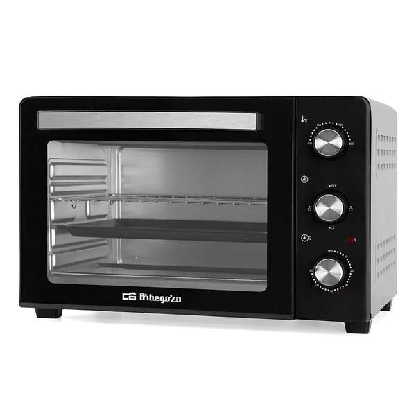 Orbegozo HO 300 Horno Electrico Multifuncion - Potente y Versatil para Asar y Hornear - Capacidad de 30 Litros - Sistema de Calor Superior E Inferior - Temporizador hasta 60 Minutos