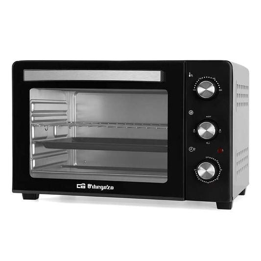 Orbegozo HO 300 Horno Electrico Multifuncion - Potente y Versatil para Asar y Hornear - Capacidad de 30 Litros - Sistema de Calor Superior E Inferior - Temporizador hasta 60 Minutos