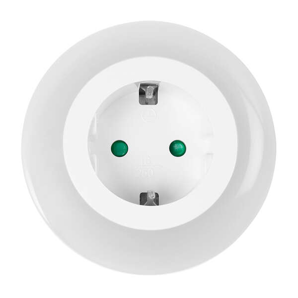 Orbegozo EN 1400 Enchufe con Luz Nocturna LED - 3 Colores de Luz - Proteccion contra Sobrecarga - Ideal para Viajes - Compacto y Seguro