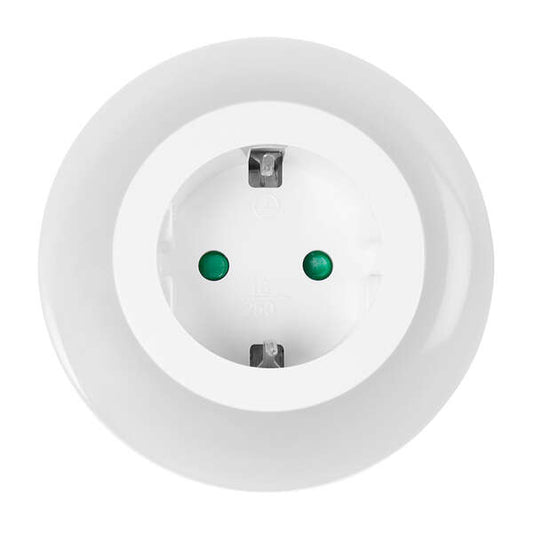 Orbegozo EN 1400 Enchufe con Luz Nocturna LED - 3 Colores de Luz - Proteccion contra Sobrecarga - Ideal para Viajes - Compacto y Seguro