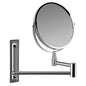 Orbegozo ESP 4000 Espejo Cosmetico Extensible - Doble Cara con Aumento X5 - Acabado Cromado - Soporte de Pared Incluido - Ø 17cm de Diametro