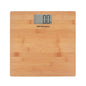 Orbegozo PB 2330 Bascula Electronica de Baño - Diseño de Madera de Bambu - Pantalla LCD con Luz - Activacion Tactil - Capacidad 150kg - Indicador de Energia y Sobrecarga