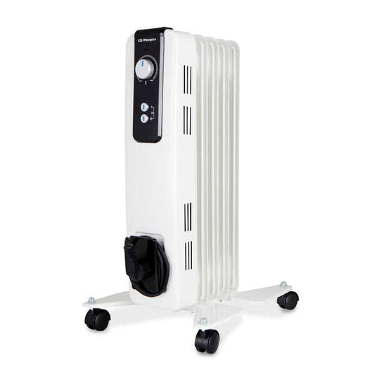 Orbegozo RH Compacto Radiador de Aceite - Potente y Silencioso - 2 Niveles de Potencia - Termostato Regulable - Seguridad Garantizada - Facil de Transportar