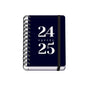 Dohe Grammar Agenda Escolar Espiral A6 - Dia Pagina - Papel 80g/m2 - Cubierta de Polipropileno - Cierre de Goma Elastica - Tamaño 10x15cm - Color Negro