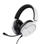 Trust GXT489 Fayzo Auriculares Gaming con Microfono Flexible y Desmontable - Diadema Ajustable - Controles de Facil Acceso - Cable de 1.2m - Color Blanco
