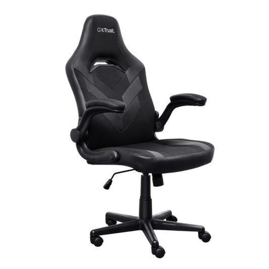 Trust GXT 703 Riye Silla Gaming - Reposabrazos - Ruedas de Nylon - Piston de Gas Clase 4 - Base Metal - Peso Max. 140Kg - Color Negro