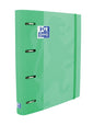 Oxford Touch A4+ Europeanbinder - Tapa Extradura Resistente - Lomo de 45mm - Anillas 4Dx35mm - Recambio 5x5 - Color Menta - Cantidad: 4