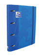 Oxford Touch A4+ Europeanbinder - Tapa Extradura Resistente - Lomo de 45mm - Anillas 4Dx35mm - Incluye Recambio 5x5 - Color Denim - Cantidad: 4