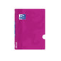 Oxford School Classic Openflex A5+ Libreta Grapada - Tapa de Plastico Resistente - 1 Linea con Margen - 48 Hojas de Papel Lila - Ideal para la Escuela