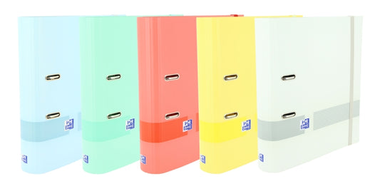 Oxford & You A4+ Archivador Palanca Lomo 70mm - Tapa Extradura Resistente - Mecanismo de Palanca para Facil Acceso - Colores Surtidos - Cantidad: 10