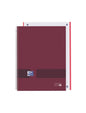 Oxford & You Europeanbook A4+ Tapa Extradura - Cuaderno de 80 Hojas - Tamaño A4+ - Cuadricula 5x5 - Color Burdeos - Cantidad: 5