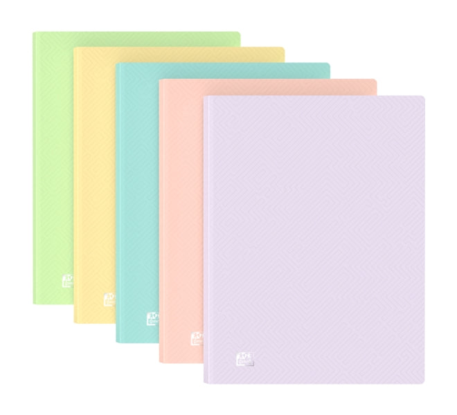 Oxford Urban A4 Carpeta de 20 Fundas Soldadas A4 - Tapa de Plastico Translucido - Colores Pastel Surtidos - Cantidad: 10