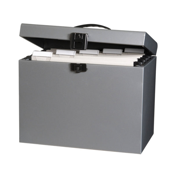 Oxford Class N' Go Classic Maletin de Metal para Carpetas Colgantes A4 - Resistente y Duradero - 220x295x370mm - Ideal para Organizar Documentos - Practico y Funcional