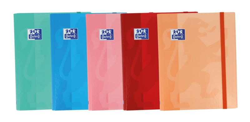 Oxford Classic A4+ Carpeta de Gomas - Tapa Extradura - 3 Solapas - Lomo 20mm - Colores Surtidos - Cantidad: 10