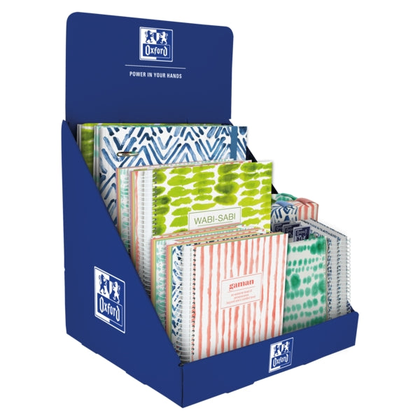 Oxford Japandi Expositor Sobremesa - Organizador Completo para Escritorio - Incluye Europeanbooks A5+, A4+, A6+ - Europeanbinder A4+ - Estuches y Portamonedas