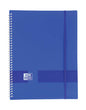 Oxford Live & Go A4 Carpeta de Fundas - Tapa de Plastico Opaco - Espiral 20 Fundas - Color Azul Marino - Cantidad: 10