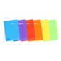 Enri Plus Fº Cuaderno Espiral 3x3 - Tapa de Plastico - 80 Hojas 90gr - Margen - Colores Surtidos - Cantidad: 5