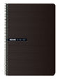 Enri Status 4º Tapa Dura Cuaderno Espiral 4x4 - 100 Hojas - Color Negro