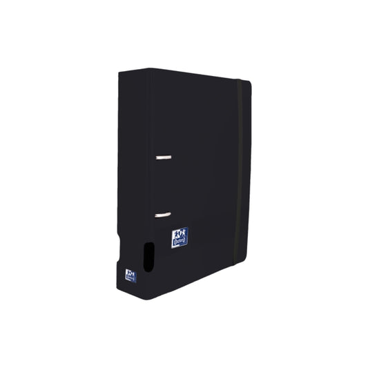 Oxford Live & Go Archivador Palanca A4+ - Tapa de Plastico Polyfoam - Lomo de 70mm - Color Negro - Cantidad: 5