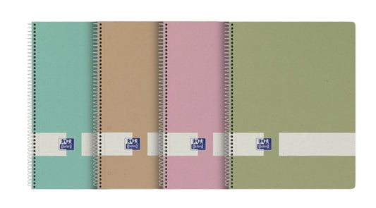 Oxford Nature Europeanbook A4+ Tapa Dura - 80 Hojas - 1 Linea - 2 Margenes - Cantidad: 5