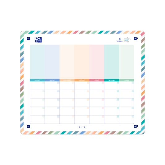 Oxford Planner Magnetico para Nevera - Organiza tu Semana con Facilidad - Incluye Iman para Fijar en la Nevera - Ideal para Planificar Tareas y Eventos - Cantidad: 4