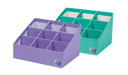 Oxford Portabolis Escalado 3x3 - Practico Organizador de Notas Adhesivas - Escala de Colores para Priorizar Tareas - Ideal para Planificar y Recordar Tareas - Cantidad: 4