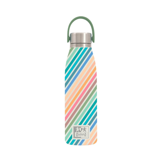 Oxford Runbott Colorblock Botella Termo 50cl - Recubrimiento Ceramico Interior - Diseño Colorido - Capacidad de 50cl