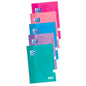 Oxford School Classic Cuaderno Espiral Tapa Extradura Write&Erase - Folio 4x4 con Margen - 80 Hojas - Colores Surtidos - Cantidad: 5