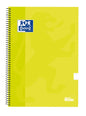 Oxford School Classic Cuaderno Espiral Tapa Extradura Write&Erase - Folio Pauta 3.5mm - 80 Hojas - Color Lima - Cantidad: 5