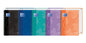 Oxford School Classic Europeanbook 1 Cuaderno A4+ 80 Hojas Microperforadas Cuadricula 5x5mm - Tapa de Plastico Translucido - Colores Surtidos - Cantidad: 5
