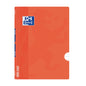 Oxford School Classic Openflex A4 Libreta Grapada - Tapa de Plastico Resistente - 1 Linea con Margen - 48 Hojas - Color Naranja