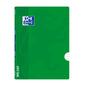 Oxford School Classic Openflex A4 Libreta Grapada - Tapa de Plastico Resistente - 1 Linea con Margen - 48 Hojas de Papel de Calidad - Color Verde