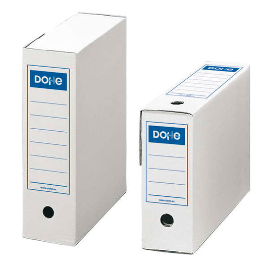 Dohe Caja de Carton de Primera Calidad - Montaje Rapido y Facil - Color Blanco - Cantidad: 50