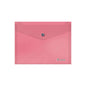Dohe Sobre Portadocumentos A5 - Cierre de Broche - Polipropileno Translucido 150 Micras - Color Rosa - Cantidad: 8