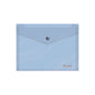 Dohe Sobre Portadocumentos A5 - Cierre de Broche - Polipropileno Translucido 150 Micras - Color Azul - Cantidad: 8