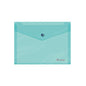 Dohe Sobre Portadocumentos A5 - Cierre de Broche - Polipropileno Translucido 150 Micras - Color Verde - Cantidad: 8