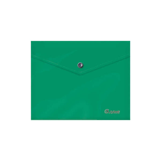 Dohe Sobre Portadocumentos A5 - Cierre de Broche - Polipropileno Opaco 150 Micras - Color Verde - Cantidad: 8