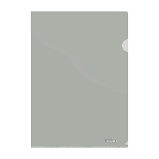 Dohe Dossier Uñero Premium Tamaño A4 - 210x297mm - Fabricado en Polipropileno Translucido de 180 Micras - Color Gris - Cantidad: 8