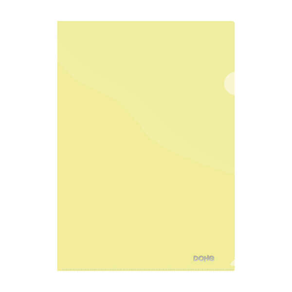 Dohe Dossier Uñero Premium Tamaño A4 - 210x297mm - Fabricado en Polipropileno Translucido de 180 Micras - Color Amarillo - Cantidad: 8