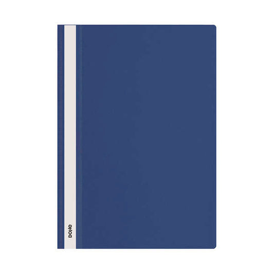 Dohe Dosier con Fastener - Tamaño A4 - Cubierta Transparente y Trasera Opaca - Fabricado en Polipropileno - Cantidad: 10