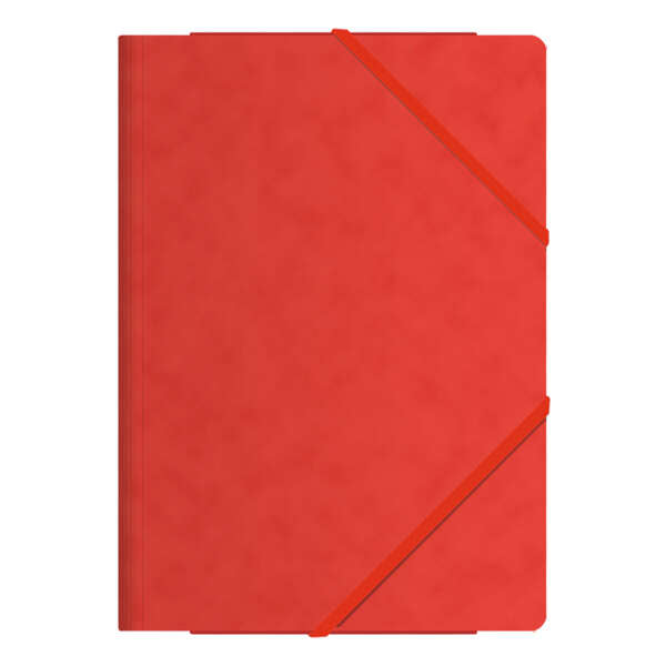 Dohe Carpeta de Gomas con Tres Solapas - Tamaño Folio - Fabricada en Cartulina de Primera Calidad - Plastificada - Cierre con Gomas Planas - Cantidad: 10