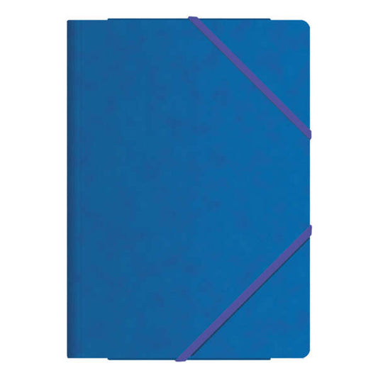 Dohe Carpetas de Gomas con Tres Solapas - Tamaño Folio - Fabricadas en Cartulina de Primera Calidad - Plastificadas - Cierre de Gomas Planas - Cantidad: 10